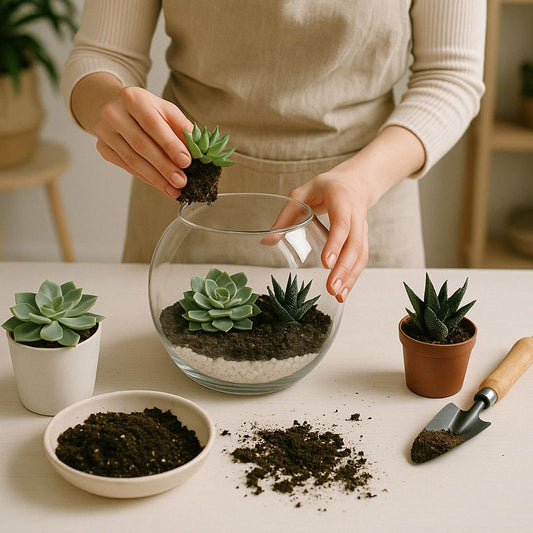 Succulent Terrarium Building, Make Your Own Mini Garden 1-2-1